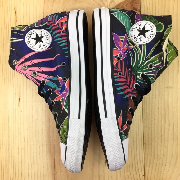 Converse CTAS Hi Top Tropical Print Size 10.5 Mens - Picture 5 of 8